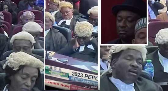 PHOTOS] Social Media Abuzz As Lawyers Caught Napping At Presidential  Election Petition Court - TheNigeriaLawyer