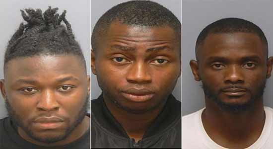 Three Nigerians are jailed in UK for combined 11 years for defrauding Vodafone, other firms of �429,304