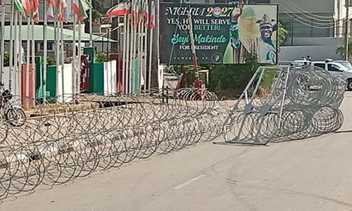 Police Seal PDP National Secretariat After Violent Clashes Between Rival Factions — Turaki, Wike Camps Intensify Power Struggle