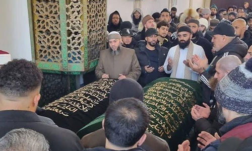 Anthony Joshua Pays Respects At Funeral Of Friends Killed In Car Crash At London Mosque