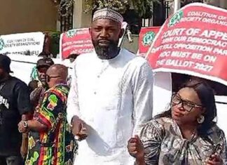 David Mark-Led ADC Supporters Protest At Federal High Court, Warn Judiciary Against Being Used To Stifle Opposition