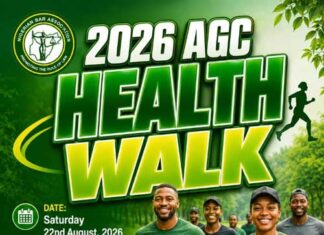“NBA President Leads 2026 AGC Health Walk In Port Harcourt” — Lawyers Set To Take Over Garden City Saturday Morning