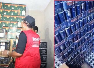 “If You See Something, Say Something” — NAFDAC Seizes Suspected Counterfeit Energy Drinks, Wine, Whisky, Equipment At Lagos Trade Fair Complex